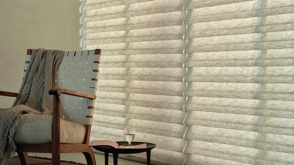 Roman Shades by Hunter Douglas in a home office